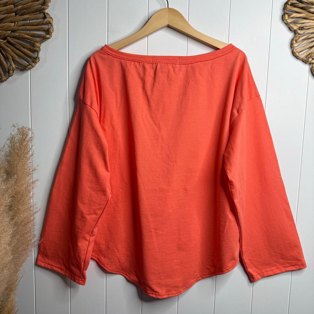 SOLD - Free People pullover top cotton long sleeve shirt - Picture 5 of 7